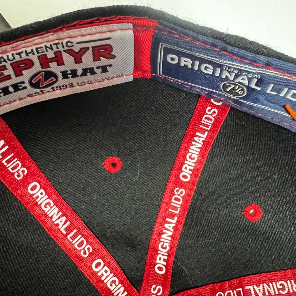 Vintage Georgia Bulldogs Zephyr Fitted Logo Wool Blend Cap in Black - Sz 7 1/4 - Picture 8 of 8